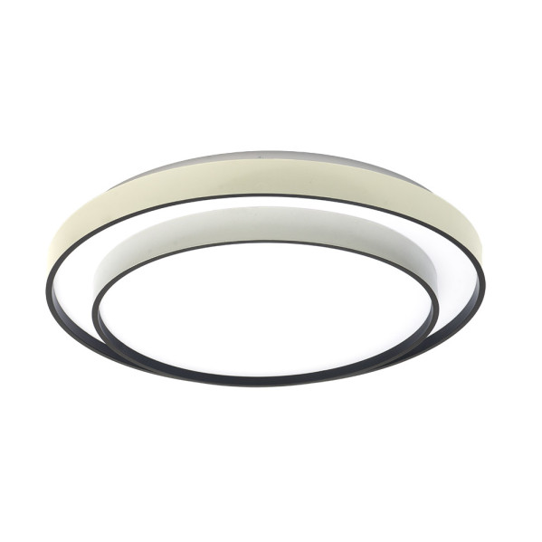 Plafon Fana 60w 3000-4200-6500k Blanco/negro 9x50x50cm 5400lm C/remoto y Reg.intensidad