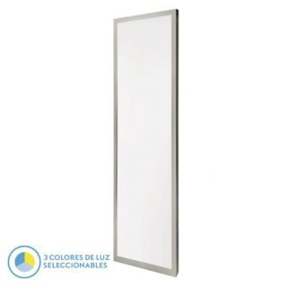 Panel Llano 72w 3000k-4000k-6500k 3,8x30x120 Cm Niquel 7200lm