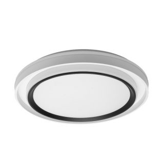 Plafon Meyer 60w 3000-4200-6500k Blanco/negro 7x50x50cm 5400lm C/remoto Y Reg.intensidad