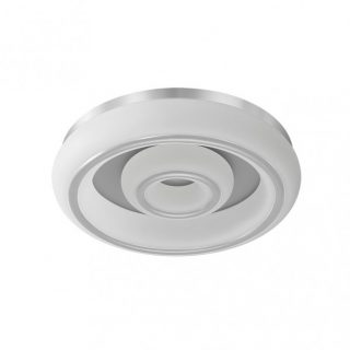 Plafon Paris 66w 3000-4000-6500k Blanco/plata 5610 Lm 12x55x55 Cm C/remoto, Memoria Y Reg.Intensidad