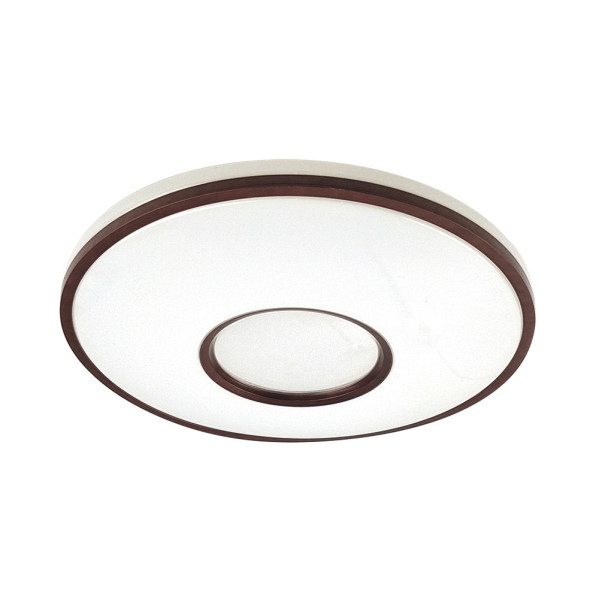 Plafon Perote 60w 3000-4000-6500k Blanco/Marron 5880lm 8x49x49cm C/remoto Y Reg.intensidad
