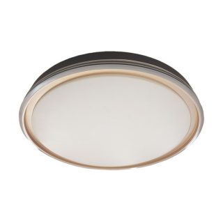 Plafon Picola 60w 3000-4200-6500k Negro/oro 7x50x50cm 5400lm C/remoto