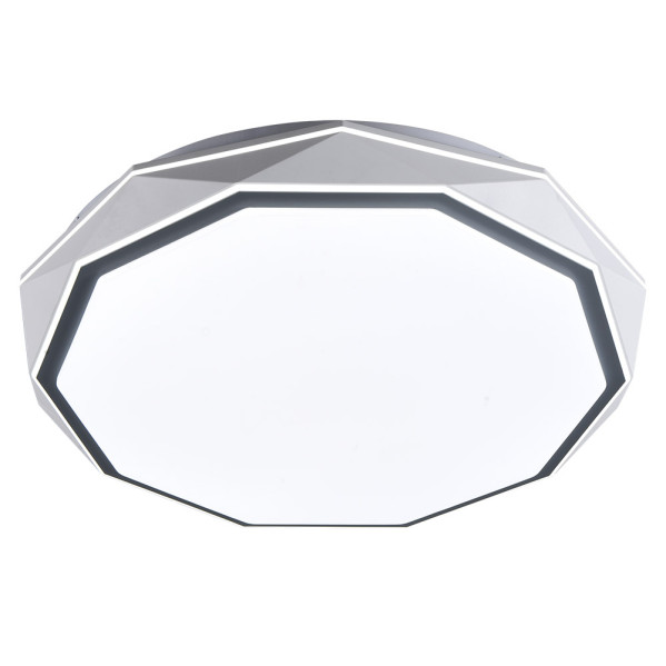 Plafon Red.odiel Gris 120w 3000-4000-6000k 7x50x50 Cm 10200lm C/remoto