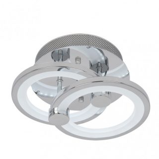 Plafon Sydney 32w 3000-4000-6500k Cromo 14x30x20 Cm 4160 Lm Regulable,memoria Y C.remoto