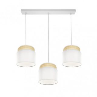 Regleta Kandy 3xe27 Natural/blanco Regx68x19 Cm