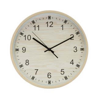 Reloj De Pared Kiwi Madera 35d Mov.continuo
