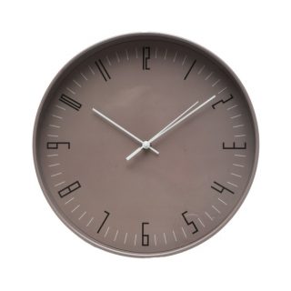 Reloj De Pared Lemur Marron 30d Mov.continuo