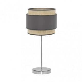 Sobremesa Alto Kandy 1xe27 Natural/gris 67x30x30 Cm