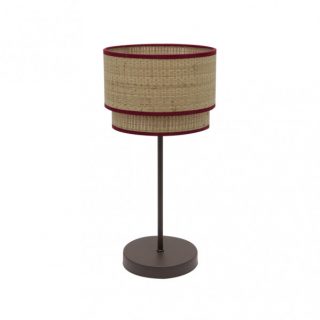 Sobremesa Alto Roque 1xe27 Natural/rojo 60x30x30 Cm