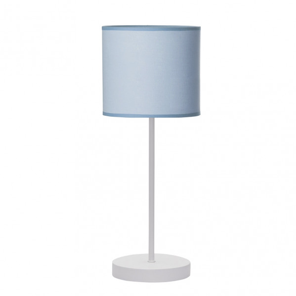 Sobremesa Ibor 1xe14 Blanco/azul 48x17x17 Cm