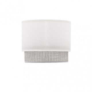 Pantalla sobremesa Kenya E14 Blanco/gris 18Dx16dx15h