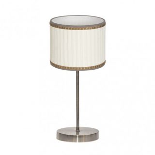 Sobremesa Soprano 1xe14 Cuero/beis 44x17x17 Cm