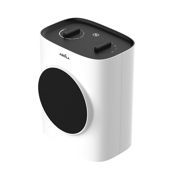 Termoventilador Ceramico Chipre 1500w Blanco/negro 2potencias 3funciones Antivuelco Termostato Reg. 21,5x17,5x12,8cm