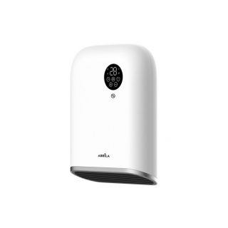 Termoventilador Pared Baño Andorra 2000w Blanco/negro  3funciones Display C/remoto Ip24 32,5x25x11,3 Cm