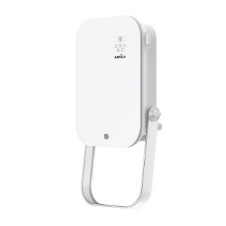 Termoventilador Pared Baño Austria 2000w Blanco  3funciones c/remoto y toallero Display Ip24 50x25x13cm