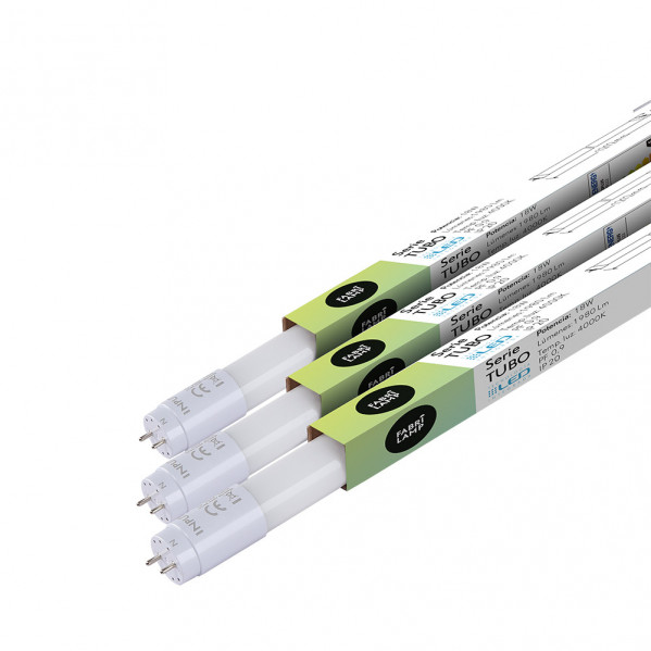 Tubo T8 18w 1800lm 4000k 120x2,6x2,6 Cm Fabriplus