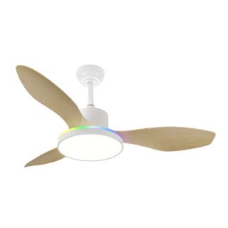 Ventilador Dc 48+7w Mandala Blanco 3asp 120d 4080l 3000-4500-6500k+rgb Remo+r.int+memo+temp