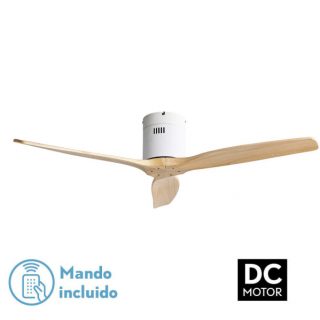 Ventilador Dc Aguilon Blanco 3 Aspas Haya 6 Vel Ocidades Sin Luz Remoto Y Temporiz.132d