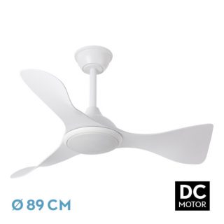 Ventilador Dc Caiman 36w 3600lm Blanco 89d 3asp 6v 3000-4500-6500k Remoto+reg.int+memo+temp