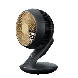 Ventilador Dc Sobremesa Miera Negro/haya 20w 8vel Oscilacion 3d.remoto,temporizador 40,5x25,4x23,3cm