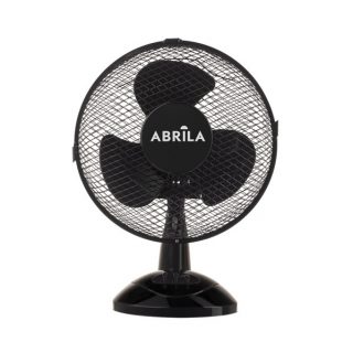 Ventilador Sobremesa Pizarro Pequeño Negro 2velocidades 25w Orientable Fijo Y Rotatorio 36x27x17cm