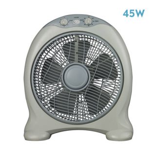 Ventilador Sobremesa Urgel 45w Gris 3vel. 5aspas  Temporizador 45x38x15cm