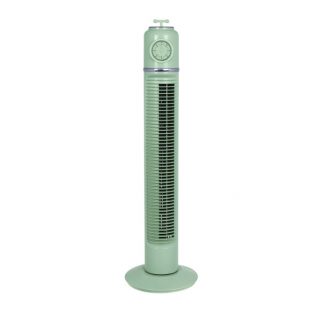 Ventilador Torre Huracan Verde 45w 3velocidades Temporizador  Fijo Y Rotatorio 75x22x22cm
