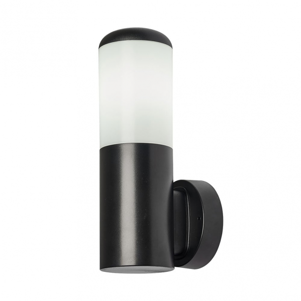 Aplique Exterior Azafran 1xe27 Negro Policarbonato 19,6x9,1x13,4 Cm Ip44