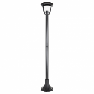 Pilar Zoio 1xe27 Negro REgx17x17cm C/altura Regulable Ip44