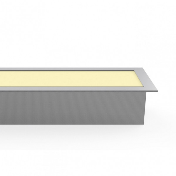 Regleta De Empotrar 40w 3000k Linex Aluminio 3200lm 120x6,5x3,5