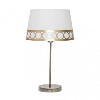 Sobremesa Dalia 1xe14 Blanco/oro 44x25x25 Cm