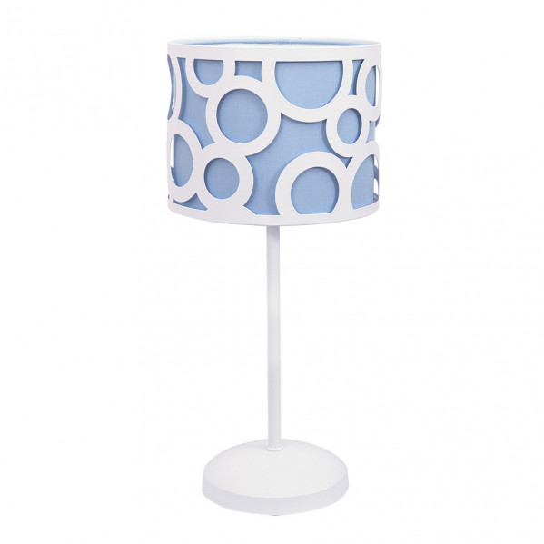 Sobremesa Orlando Azul/blanco 1xe14 42x18x18 Cm